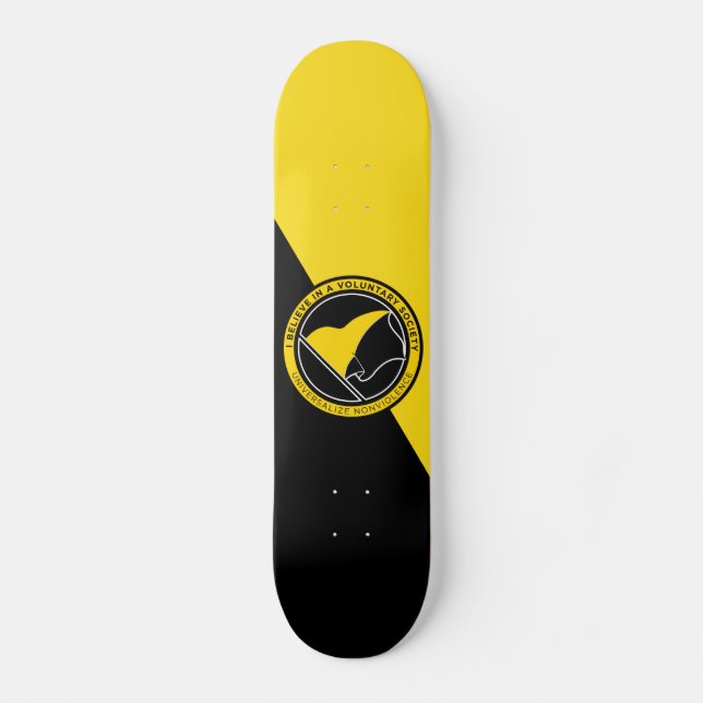 Voluntaryist Skateboard (Front)