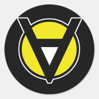 Voluntaryist Sticker with White Centre