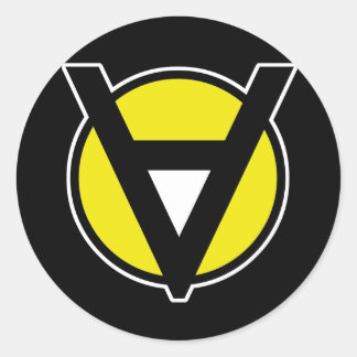Voluntaryist Sticker with White Centre