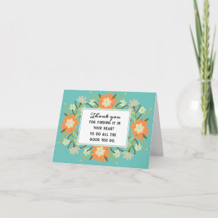 Volunteer Appreciation Card