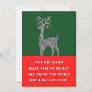 Volunteer Appreciation Christmas Holiday Cards