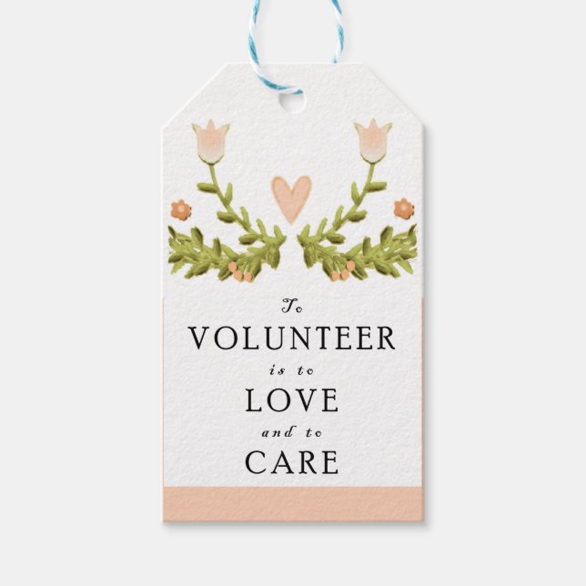 Volunteer Appreciation Gift Tags (Front)