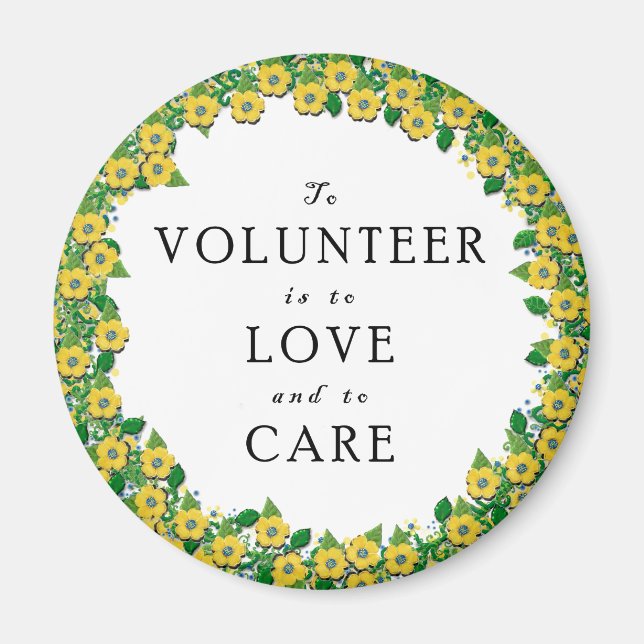 Volunteer Appreciation Magnet (Front)