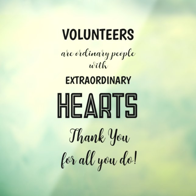 volunteer appreciation week sign thanks (Sheet 3)