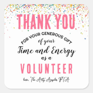 volunteer appreciation week sticker plaster