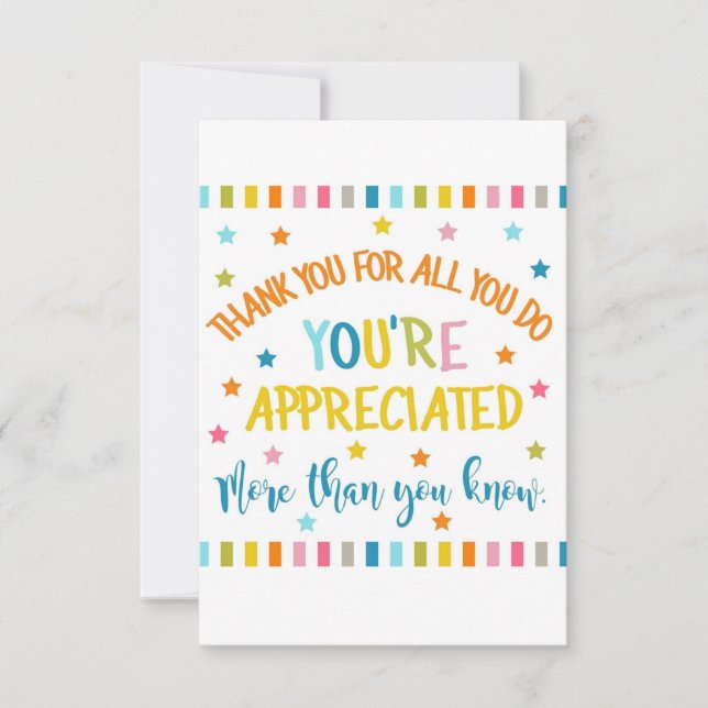 volunteer appreciation week thank you card (Front)