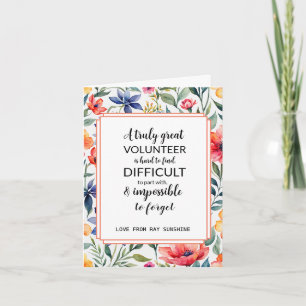 volunteer appreciation week tropical card