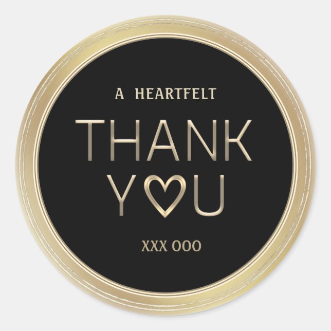 Volunteer Award Thank You for Years of Service Classic Round Sticker (Front)