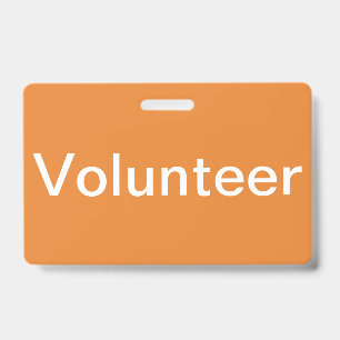 Volunteer Badge ID Badge