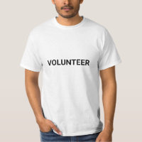 Volunteer black & white simple elegant modern