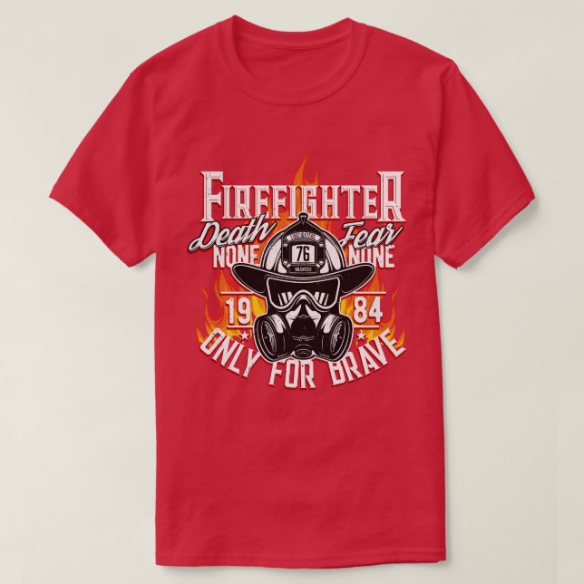 Volunteer Fire Brigade Firefighter Gift T-Shirt (Design Front)