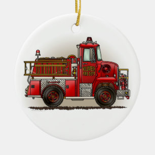 Volunteer Fire Truck Ornament