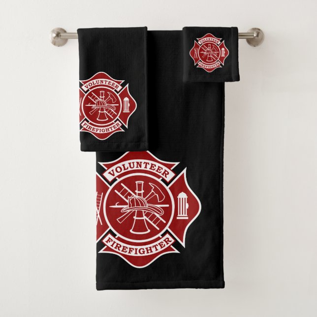 Volunteer Firefighter Bath Towels Set (Insitu)