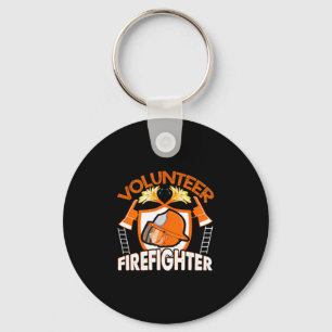Volunteer Firefighter Fireman Gift Proud Firefight Key Ring