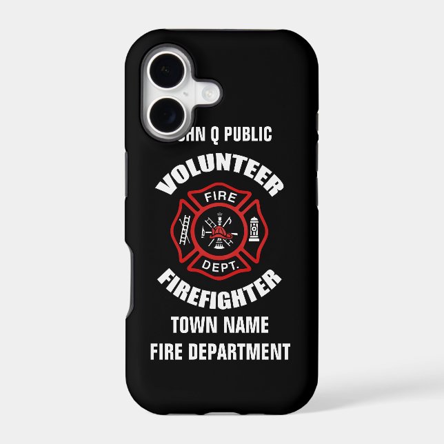 Volunteer Firefighter Name Template (Back)