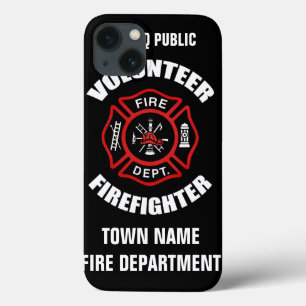 Volunteer Firefighter Name Template iPhone 13 Case