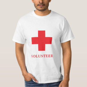 Volunteer & First Aid, Cross, Ambulance, Doctor T-Shirt