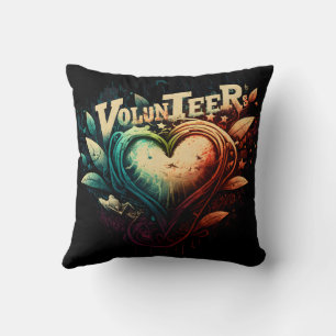 Volunteer heart cushion