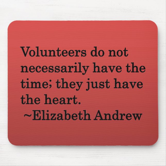 Volunteer Heart Mouse Pad (Front)