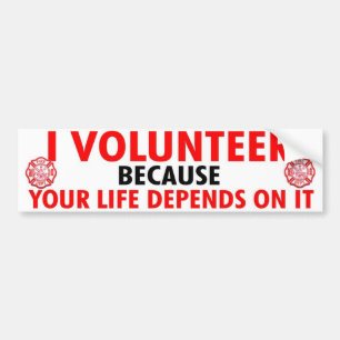 VOLUNTEER LIFE BUMPER STICKER