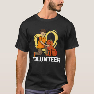 Volunteer shelter animal rescue Volunteer helper r T-Shirt