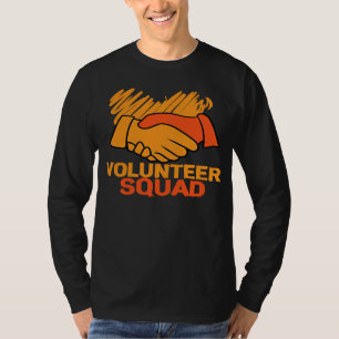 Volunteer Squad Fire Department Helpers Rescuers V T-Shirt