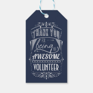 Volunteer Thank You Appreciation Gift Tags