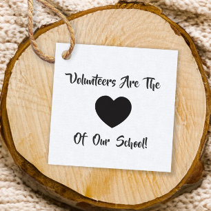 Volunteer Thank You Tag, Volunteer Gift Tag, Kraft Favour Tags