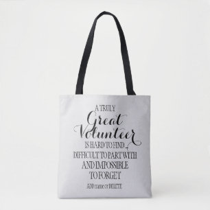 Volunteer Thank you Volunteer Appreciation Gift Tote Bag
