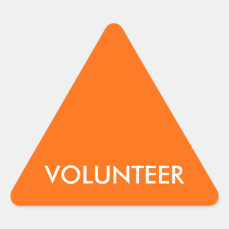 VOLUNTEER TRIANGLE STICKER