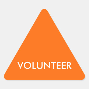 VOLUNTEER TRIANGLE STICKER