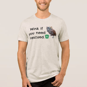 Volunteer WIN 😉 shirt, # on back Tri-Blend Shirt