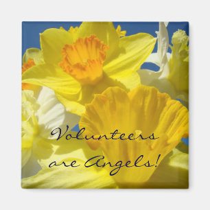 Volunteers are Angels! magnet gifts Daffodils