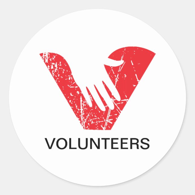 Volunteers Classic Round Sticker (Front)