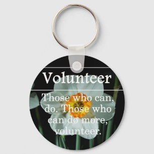 Volunteers do more for others key ring