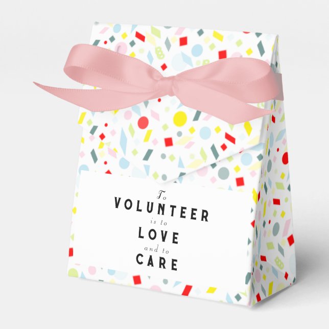 Volunteers Favour Box (Front Side)