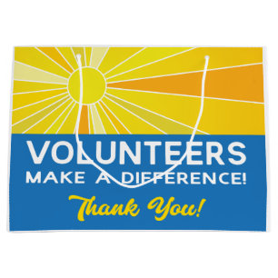 Volunteers Make a Difference Appreciation  Large Gift Bag
