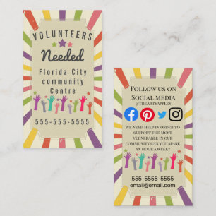volunteers vulnerable covid-19 support community business card