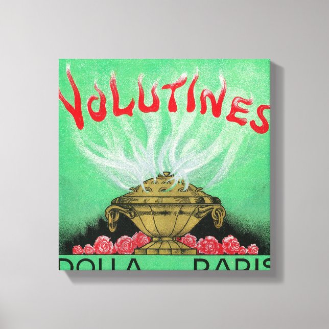 Volutines Perfume LabelParis, France Canvas Print (Front)
