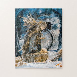 Völva the Seeress of Norse Prophecy Jigsaw Puzzle