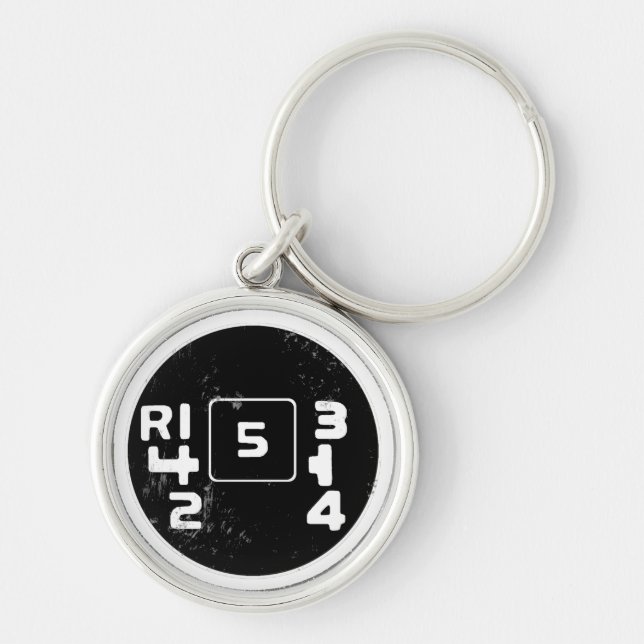Volvo 245 shift pattern keychain (Front)
