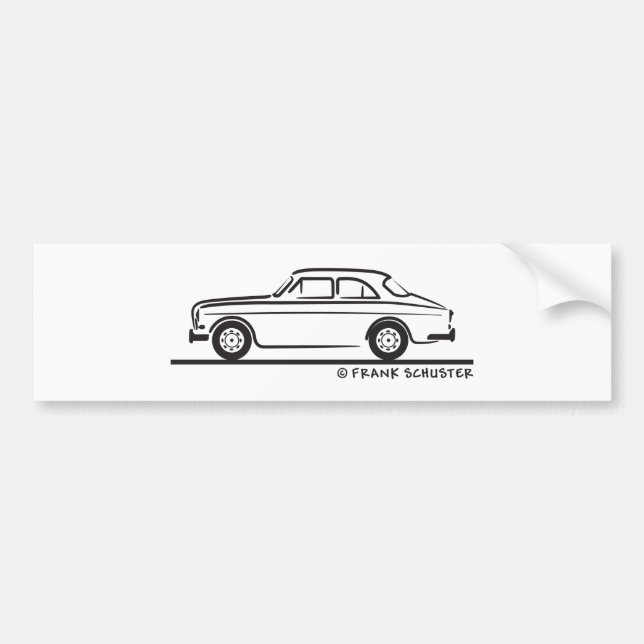 Volvo Amazon Bumper Sticker (Front)