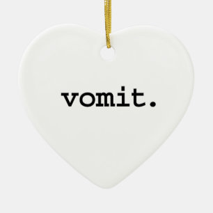 vomit. ceramic tree decoration