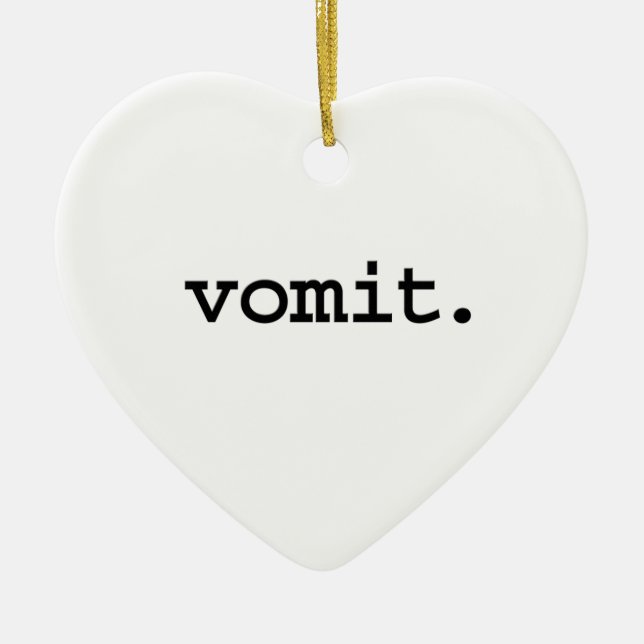 vomit. ceramic tree decoration (Front)