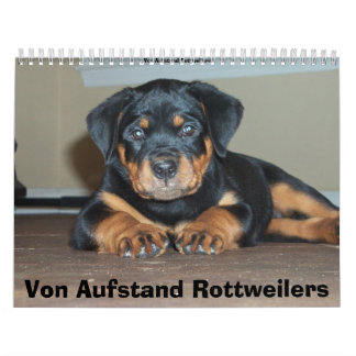 Von Aufstand Rottweilers Calendar