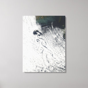 Von Karmann cloud vortices Canvas Print