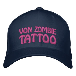 Von Zombie Tattoo 001BB Embroidered Hat
