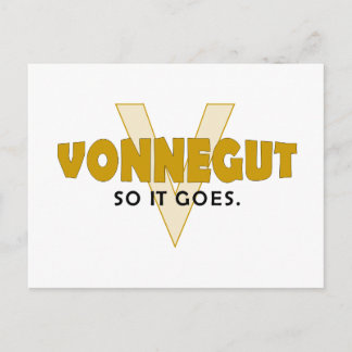 Vonnegut So It Goes Postcard