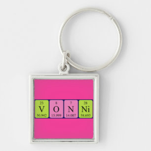 Vonni periodic table name keyring
