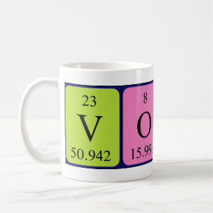 Vonni periodic table name mug